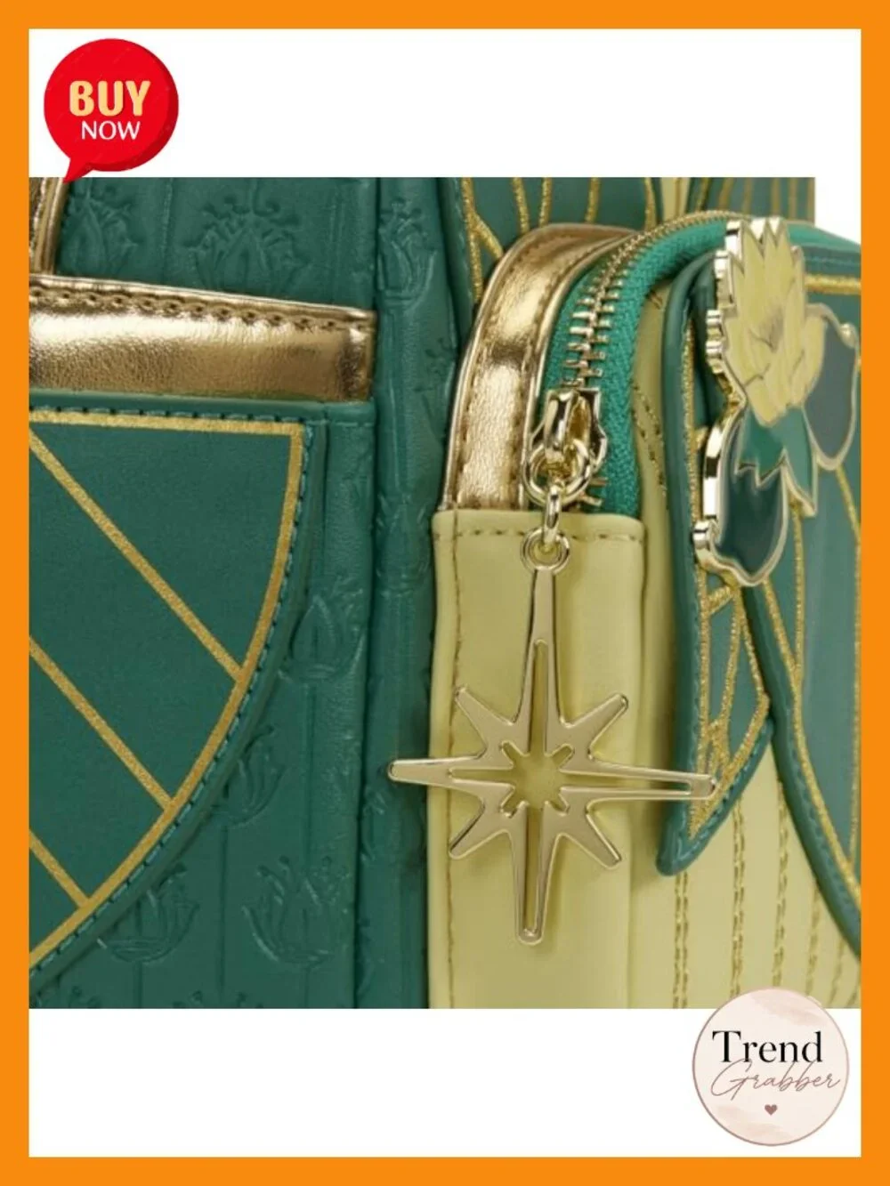 Faux Leather Disney Tiana Mini Backpack Loungefly